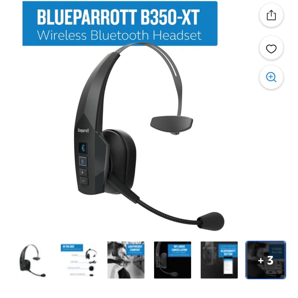 Parrot BlueParrott B350-XT Bluetooth Headset - Black